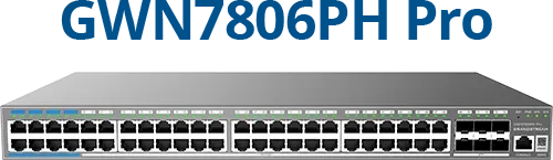 Grandstream GWN7800 Pro Series Rackmount Gigabit Managed Switch, 48x RJ-45, 6x SFP+, 720W PoE++