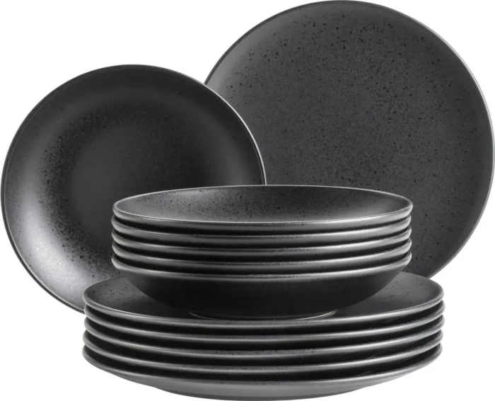 Mäser Essential Tafelservice schwarz, 12-tlg. (935509)