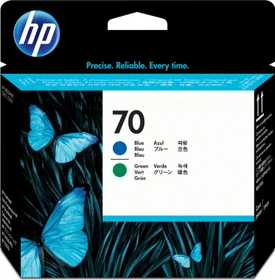 HP Druckkopf 70 blau/grün