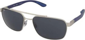 Ray-Ban RB3701 59mm poliert silber/grau