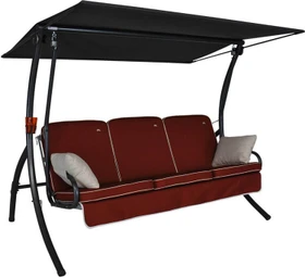 Angerer Primero Style Hollywoodschaukel terracotta/eisengrau