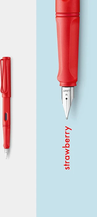 Lamy Safari Tintenroller (Mine) cozy strawberry, Rechtshänder