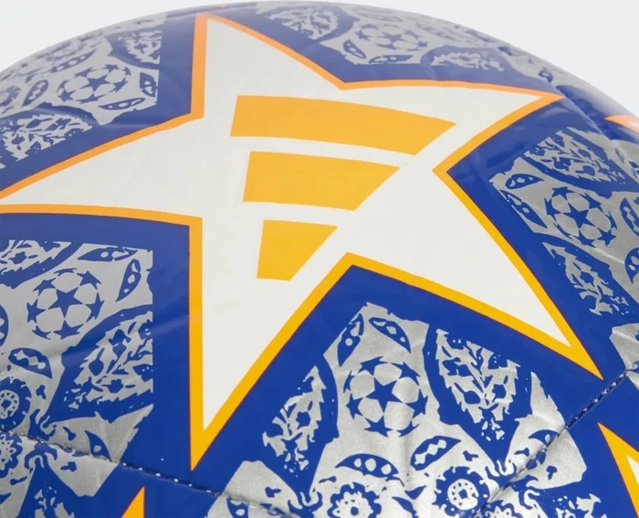 adidas UCL Club Istanbul Fußball silver metallic/white/royal blue/solar orange