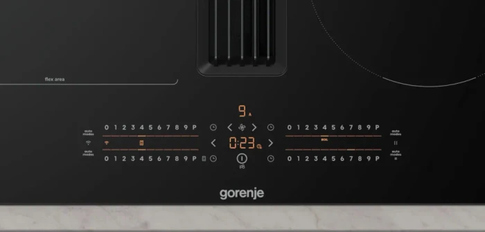 Gorenje GEH6432BSCWF Induktionskochfeld mit Kochfeldabzug autark