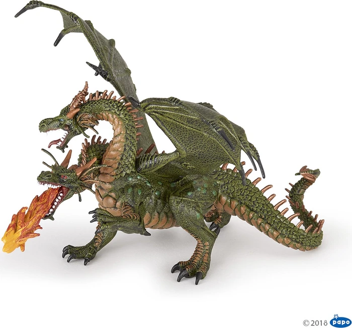 Papo Fantasywelt - Zweiköpfiger Drache