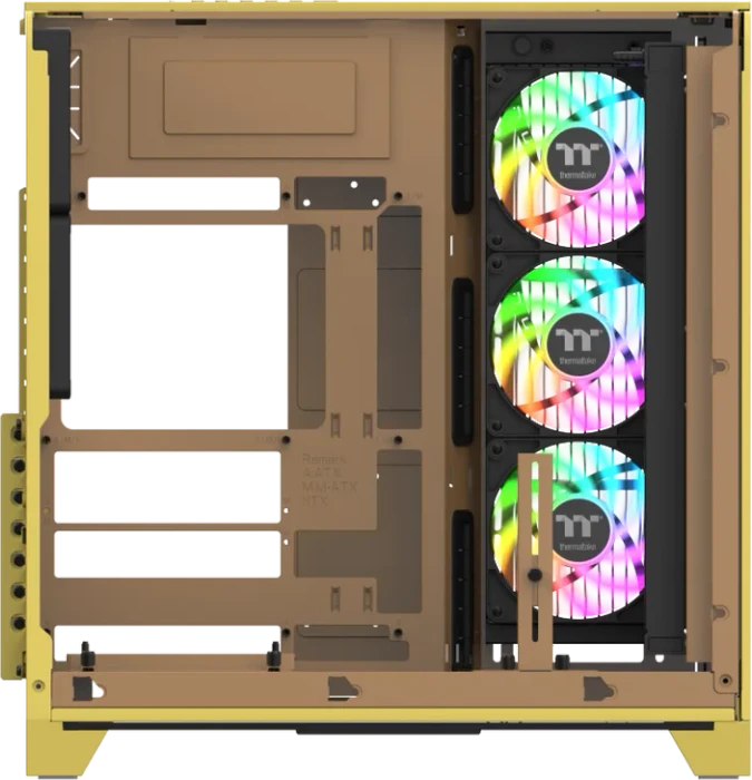 Thermaltake View 390 Air Butter Caramel, gelb, Glasfenster