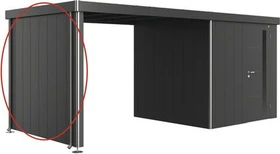 Biohort Seitenwand für Neo 2A-2D Seitendach dunkelgrau-metallic