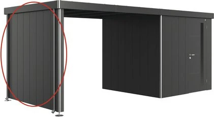 Biohort Seitenwand für Neo 2A-2D Seitendach dunkelgrau-metallic