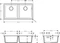 Hansgrohe S51 S510-U770 370/370 Unterbau Doppelspüle graphitschwarz Vorschaubild