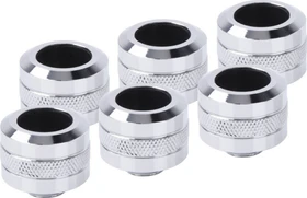 Alphacool Eiszapfen PRO Rohranschluss G1/4" auf 16mm, chrome, 6er-Pack