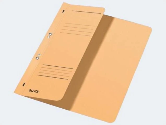Leitz Ösen Schnellhefter für kaufmännische Heftung mit 1/2 Vorderdeckel, A4, beige