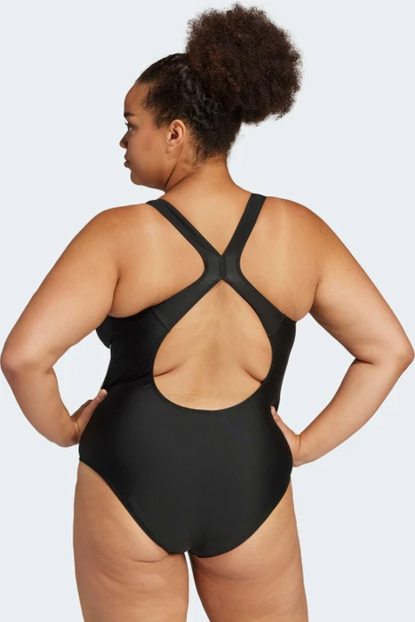 adidas 3-Streifen C-Back Badeanzug schwarz/weiß (Damen)