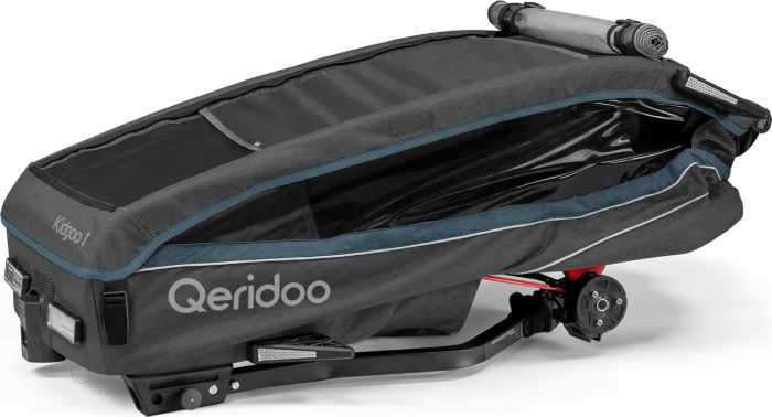 Qeridoo Kidgoo 1 Fahrradanhänger navy blue (Modell 2023)