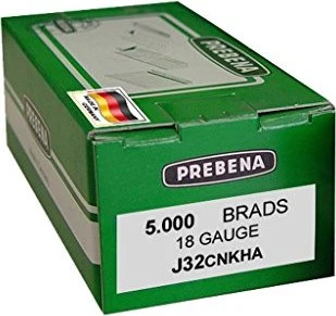 Prebena Typ J Stauchkopf Tacker-Nägel verzinkt geharzt, 32x1.25mm, 5000 Stück