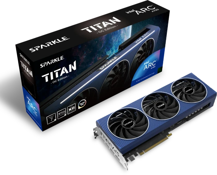 Sparkle Arc A750 TITAN OC Edition, SA750T-8GOC / SA750T-800C, 8GB GDDR6, HDMI, 3x DP