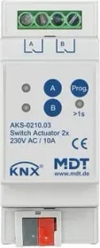 MDT Schaltaktor AKS 2-fach, 2TE REG, 10A (AKS-0210.03)