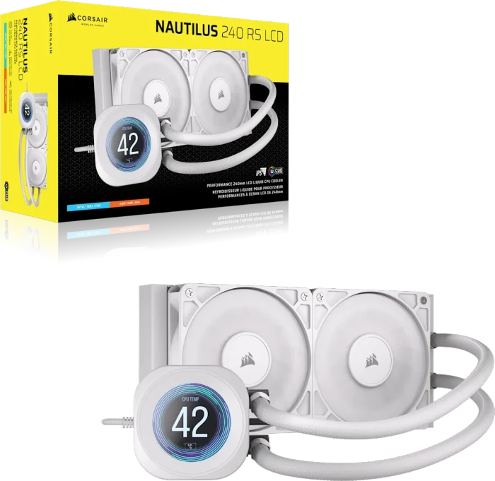 Corsair Nautilus 240 RS LCD, weiß