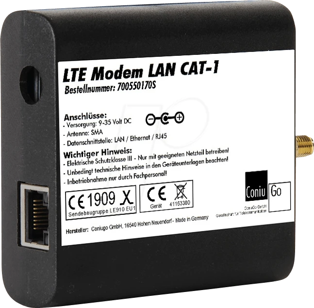 ConiuGo LTE GSM Modem CAT 1, LAN-Version