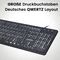 Perixx Periboard-317, schwarz, LEDs weiß, USB, DE Vorschaubild
