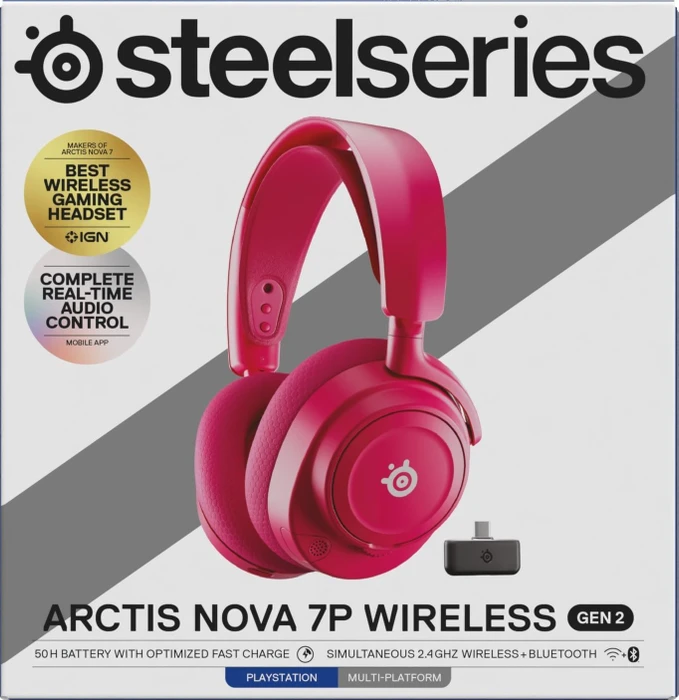 SteelSeries Arctis Nova 7P Wireless Gen 2 magenta