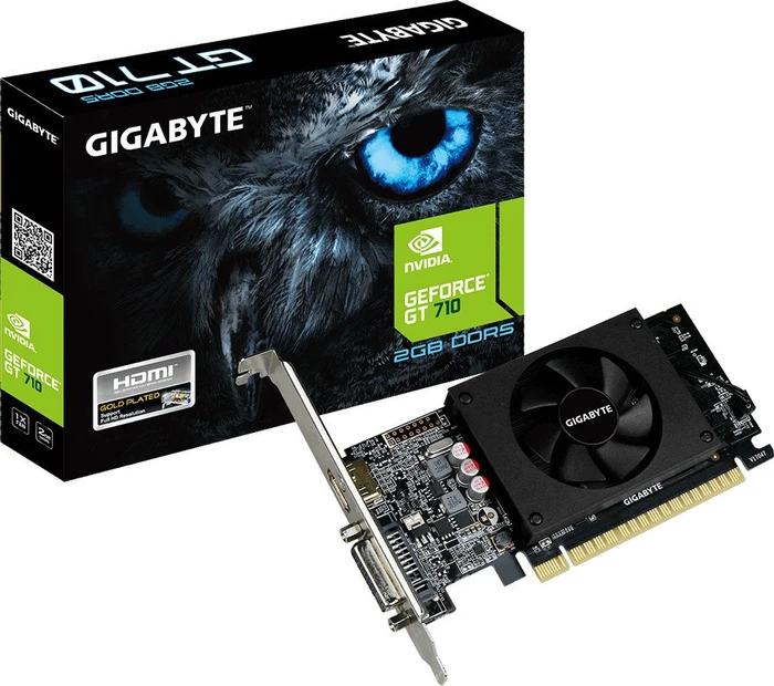 GIGABYTE GeForce GT 710, 2GB GDDR5, DVI, HDMI