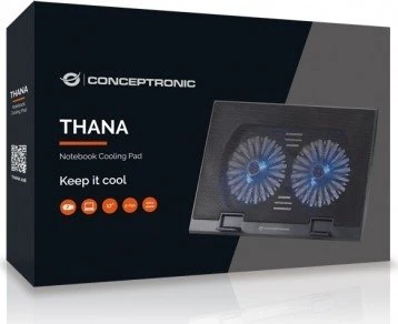 Conceptronic Thana 02B, Notebook-Stand/Notebook-Kühler bis 17"