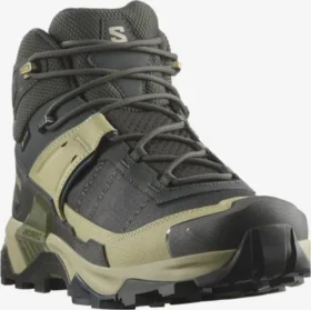 Salomon X Ultra 5 Mid GTX peat/gray green/blue nights (Herren)