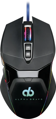 Veho Alpha Bravo GZ1 Gaming Mouse, schwarz, USB