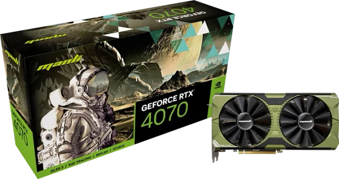 Manli GeForce RTX 4070 V2, 12GB GDDR6X, HDMI, 3x DP