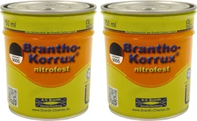 Branth-Chemie Brantho Korrux nitrofest Metallschutz-Lack schwarz (RAL9005), 750ml