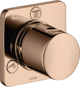 Hansgrohe Axor Citterio M Ab- und Umstellventil Trio/Quattro polished red gold