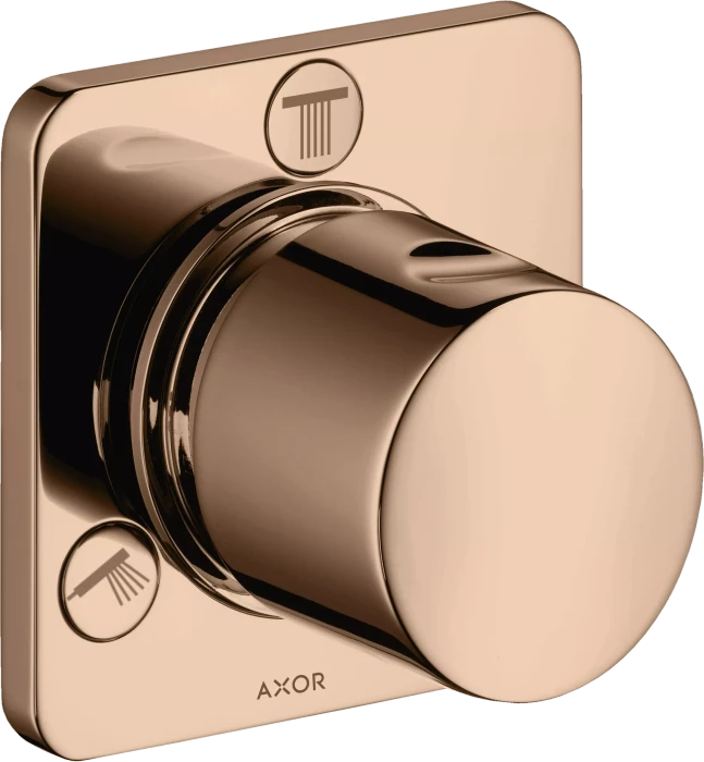 Hansgrohe Axor Citterio M Ab- und Umstellventil Trio/Quattro polished red gold