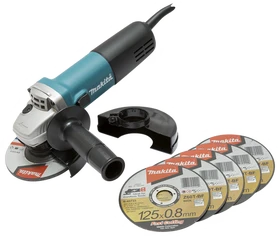 Makita 9558HNRX1 Elektro-Winkelschleifer inkl. Zubehör