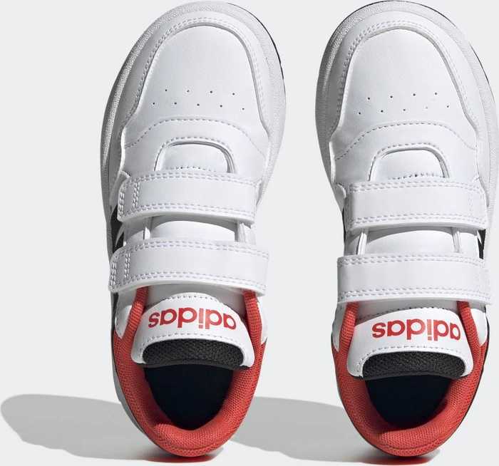 adidas Hoops cloud white/core black/bright red (Junior)