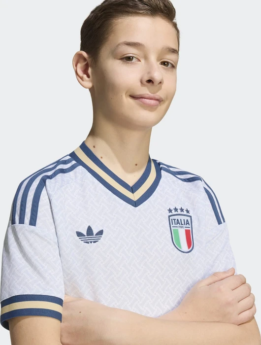 adidas Italien 2026 Auswärtstrikot kurzarm aeroblue (Junior)