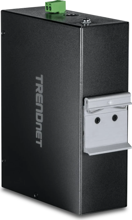 TRENDnet TI Hardened Industrial Railmount Gigabit Switch, 5x RJ-45, 2x SFP, 120W PoE+