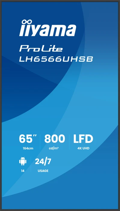 iiyama ProLite LH6566UHSB-B1AG, 65"