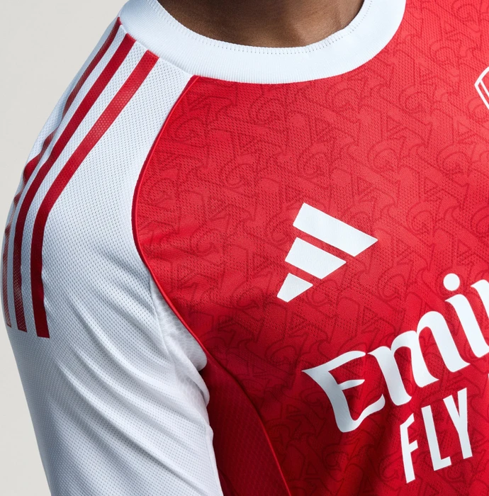 adidas FC Arsenal Authentic 2025/2026 Heimtrikot kurzarm better scarlet/white (Herren)