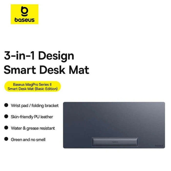 Baseus MagPro Series II Desk Mat mit Handballenauflage, 770x340mm, schwarz