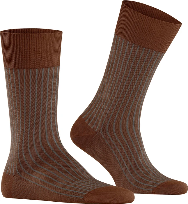 Falke Oxford Stripe Socken terracotta (Herren)