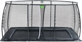 Exit Toys Dynamic mit Sicherheitsnetz 244x427cm Bodentrampolin schwarz
