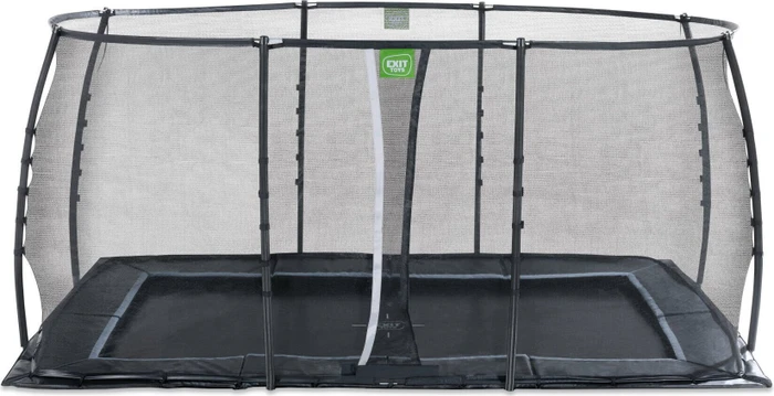 Exit Toys Dynamic mit Sicherheitsnetz 244x427cm Bodentrampolin schwarz