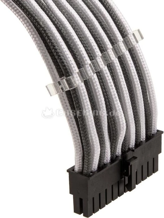 Phanteks Verlängerungskabel Kit für Netzteile, weiß/grau, 500mm