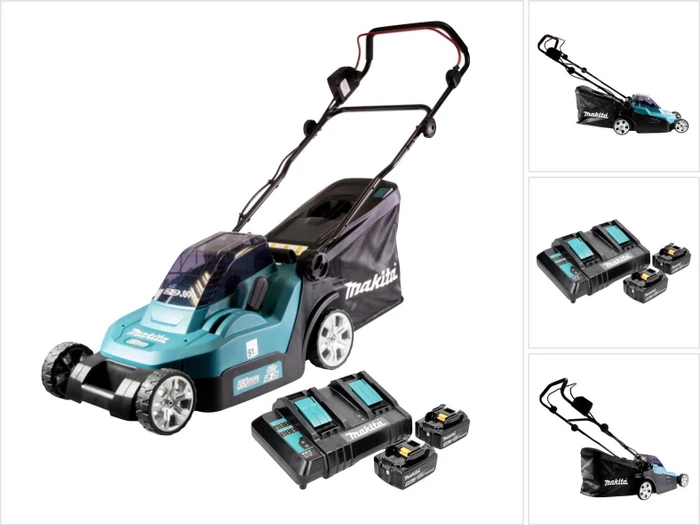 Makita DLM382CT2 Akku-Rasenmäher inkl. 2 Akkus 5.0Ah