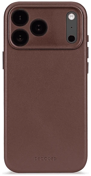 Decoded Leather Back Cover für Apple iPhone 17 Pro Max chocolate brown