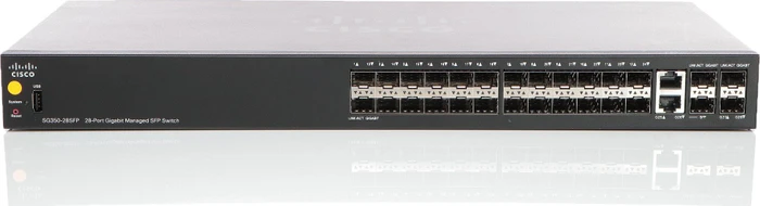 Cisco SG350 Rackmount Gigabit Managed Switch, 24x SFP, 2x RJ-45/SFP