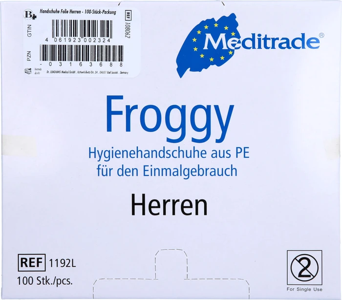 Brinkmann Medical Herren PE Einweghandschuhe, 100 Stück