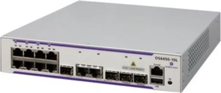 Alcatel OmniSwitch 6450 Desktop Managed Switch, 8x RJ-45, 2x SFP, 2x RJ-45/SFP