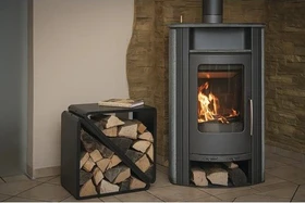 Westmann Kaminholzregal 57x35x56cm schwarz