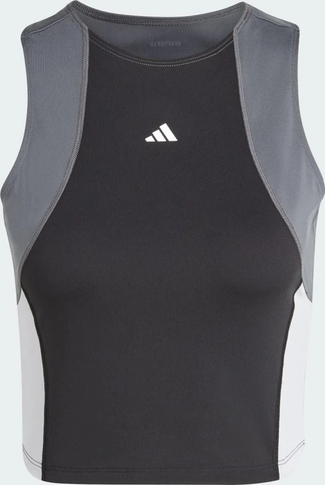 adidas Techfit Colorblock Training Crop Kompressionsshirt ärmellos schwarz (Damen)